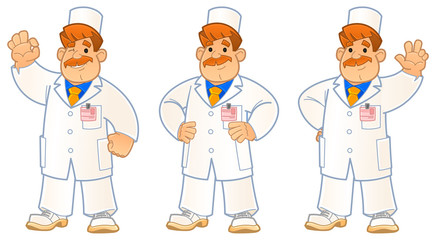 Doctor, Engineer, Scientist or Laboratory. A set of images.