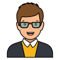elegant businessman avatar character