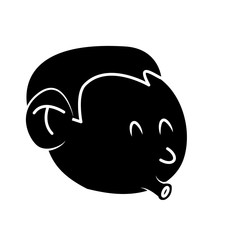 Cool guy cartoon icon vector illustration graphic design