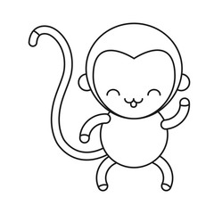 cute monkey icon