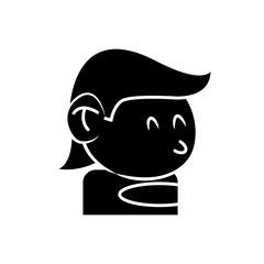 Cool guy cartoon icon vector illustration graphic design