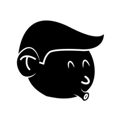 Cool guy cartoon icon vector illustration graphic design