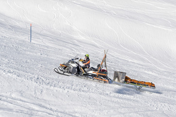 rescue service in the Swiss Alps