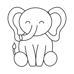 cute elephant icon