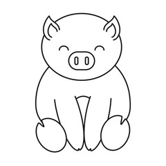 cute pig icon