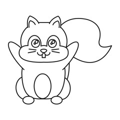 cute squirrel icon