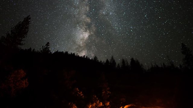 Yosemite Milky Way Time Lapse at Tunnel View