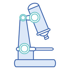 microscope laboratory isolated icon