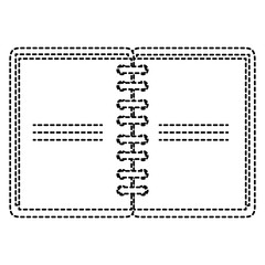 notebook school isolated icon