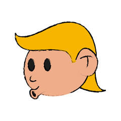 Cool guy cartoon icon vector illustration graphic design