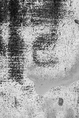 White metal wall texture background with scratches and cracks.