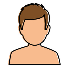 young man shirtless avatar character