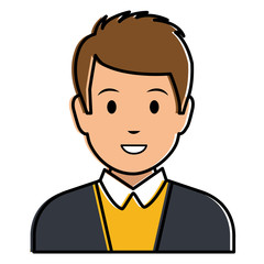 elegant businessman avatar character
