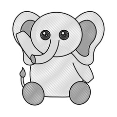 Fototapeta premium cute elephant icon