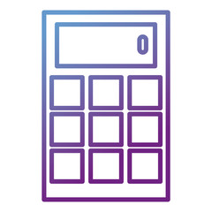 calculator math isolated icon