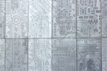 Texture concrete cemented wall Tech science background