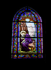 Le Crotoy - Vitrail de l'&eacute;glise saint Pierre - Somme - Haut de France