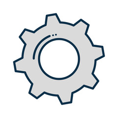 gears machine isolated icon