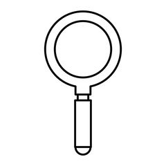 magnifying glass isolated icon