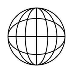 planet sphere isolated icon