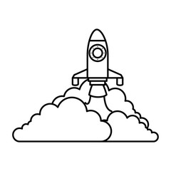 Obraz premium rocket launcher isolated icon