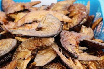 Dried fish for cooking in the market