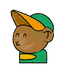 Cool guy cartoon icon vector illustration graphic design