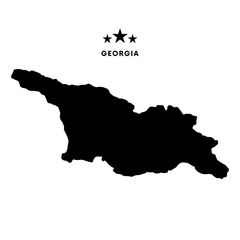 Georgia map. Vector illustration.