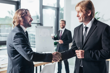 businessmen shaking hands