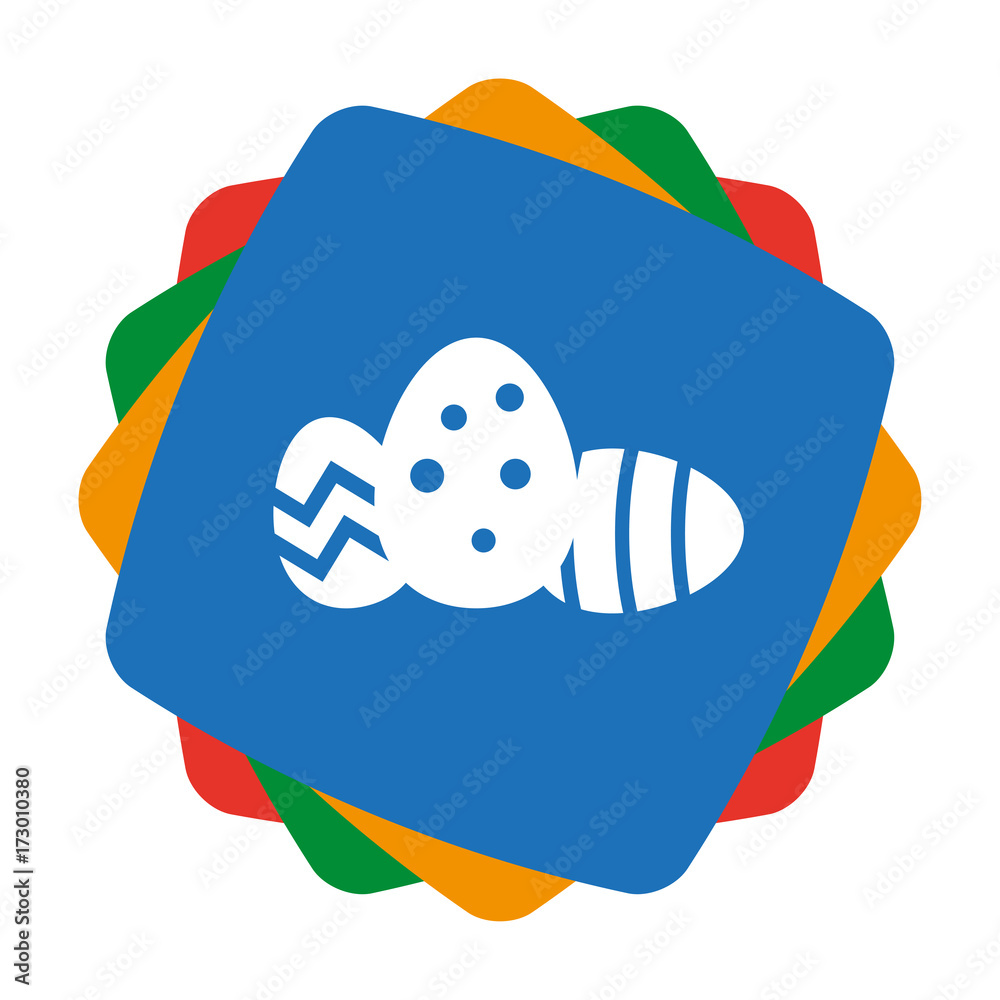 Poster app icon bunt - mehrere ostereier