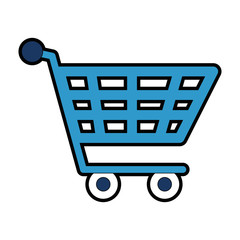 shopping cart isolated icon