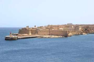 Fototapeta premium Blick auf die berühmte Festung Fort St. Elmo in Valletta (Malta)