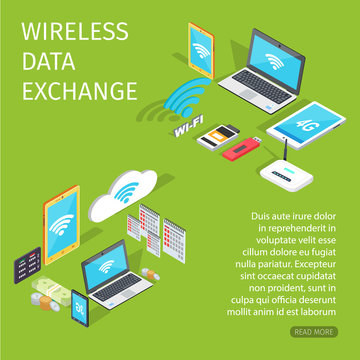 Wireless Data Exchange Equipment for Connection