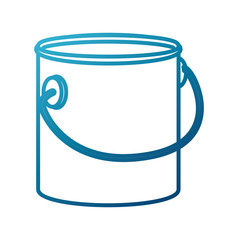 Paint bucket isolated icon vector illustration graphic design