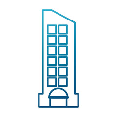 City building edifice icon vector illustration graphic dsign