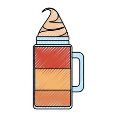 ice  coffee vector illustration
