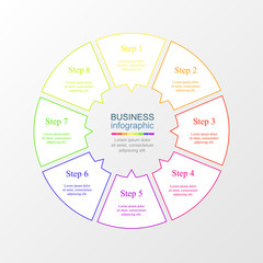 Vector infographic template.
