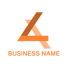 abstract triangle business logo