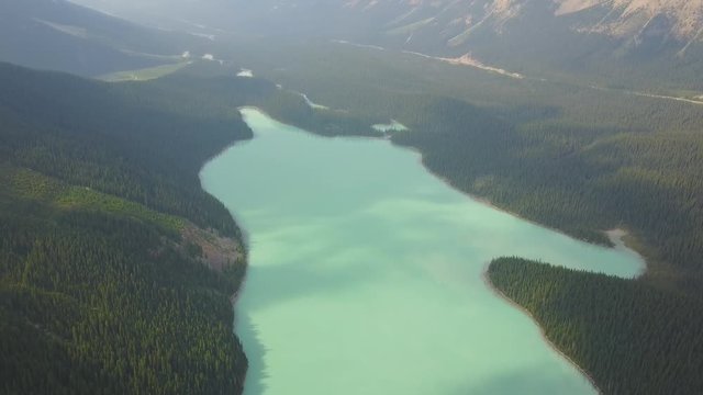 Aerial view of Peyto Lake, Canada
