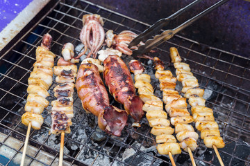 Grilled squid