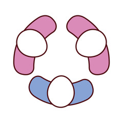 human abstract figure design