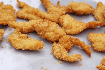 Fried chicken is delicious in the market