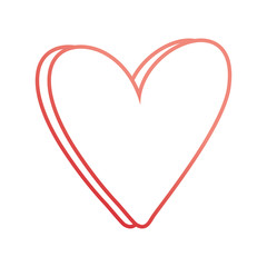 heart icon over white background vector illustration 