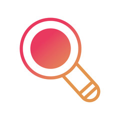 lupe icon over white background vector illustration