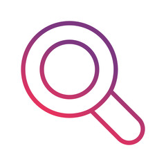 lupe icon over white background vector illustration