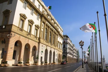 Gardinen Baustil der Stadt Algier, Algerien © Picturereflex
