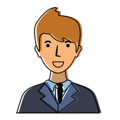 cartoon lawyer icon over white background vector illustration