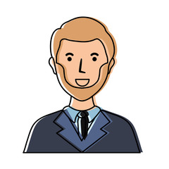 cartoon lawyer icon over white background vector illustration