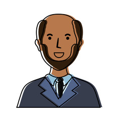 cartoon lawyer icon over white background vector illustration