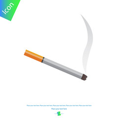 Cigarette on white